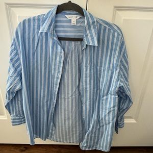 Oversized stripe shirt